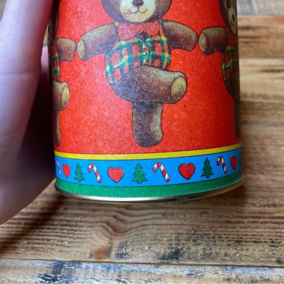 Christmas Teddy Bear Musical Tin Bristol Ware 1985 (Vintage, Collectible, Rare) - Picture 8 of 10